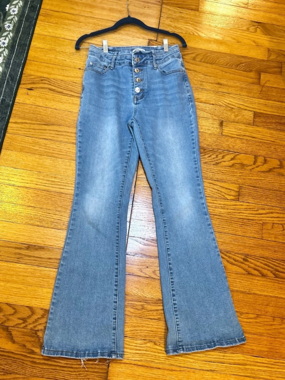 Genleck High-Rise Button-Fly Flare Jeans size 2, Like New